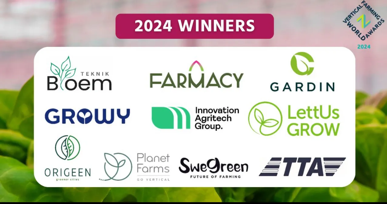 Gardin wins Best AI Automation Development at Vertical Farming Awards 2024